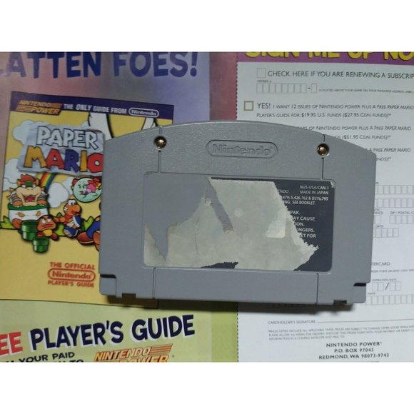 Paper Mario 64 Nintendo 64 N64 CIB Complete In Box Authentic and Very Rare! - Picture 10 of 12